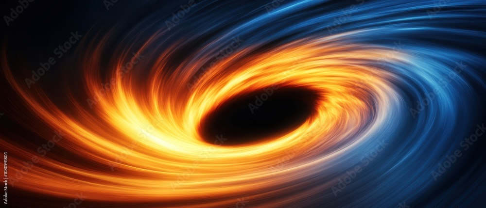 Hyper-realistic 3D render of blackhole in space, swirling cosmic matter, sharp contrasts, radiant light edges, deep space environment, detailed visual, gravitational forces in motion Hyper-realistic 3D render of blackhole in space, swirling cosmic matter, sharp contrasts, radiant light edges, deep space environment, detailed visual, gravitational forces in motion