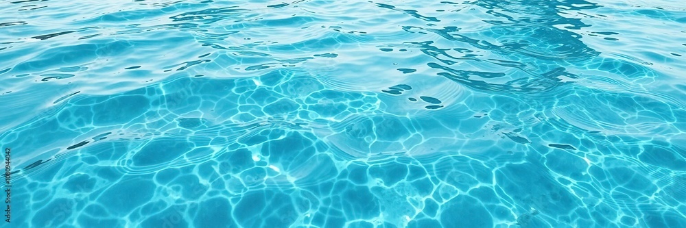 Blue water background with caustic effect creating stunning patterns and reflections, texture, background Blue water background with caustic effect creating stunning patterns and reflections, texture, background