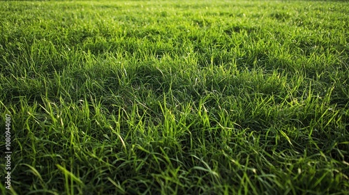 Lush green grass meadow background for natural and serene visuals.