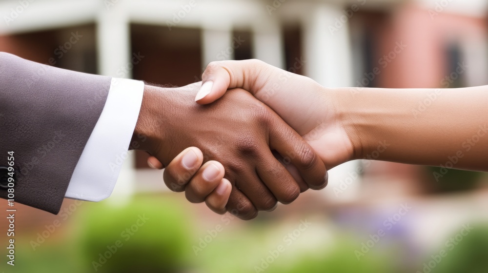 Handshake: A Symbol of Partnership and Success Handshake: A Symbol of Partnership and Success
