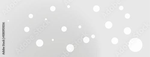 Bright white background with glowing bokeh lights perfect for winter and Christmas designs, vector illustration.