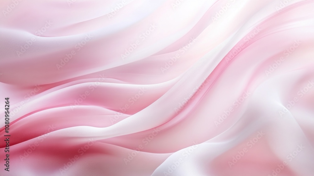 Obraz premium Abstract Pink Fabric Texture Background - Soft and Flowing