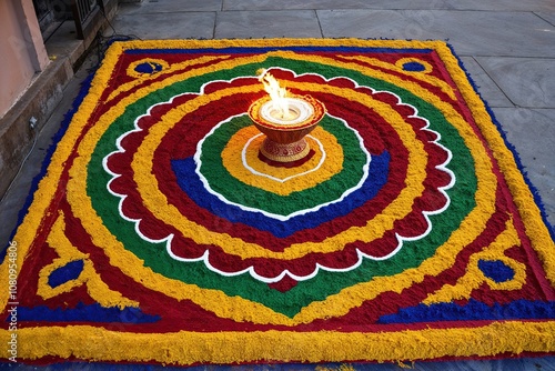 Beautiful Rangoli Designs for Diwali Festival Celebrations photo