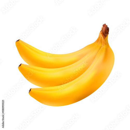 THREE BANANAS VECTOR ILLUSTRATION