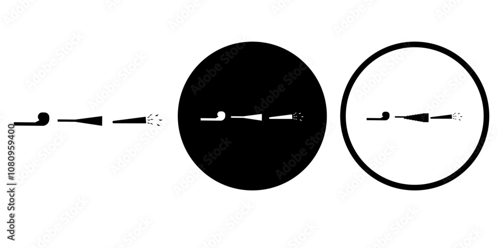 Happy birthday vectors icon set Happy birthday vectors icon set