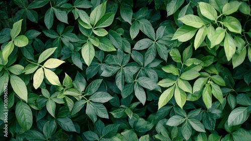 Green foliage texture background featuring lush and vibrant natural elements.