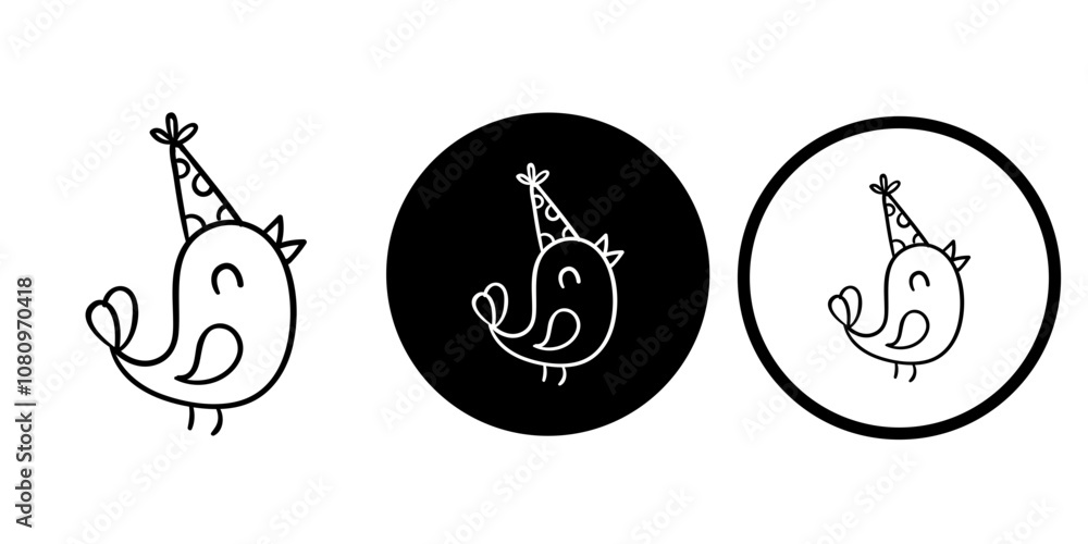 Happy birthday vectors icon set