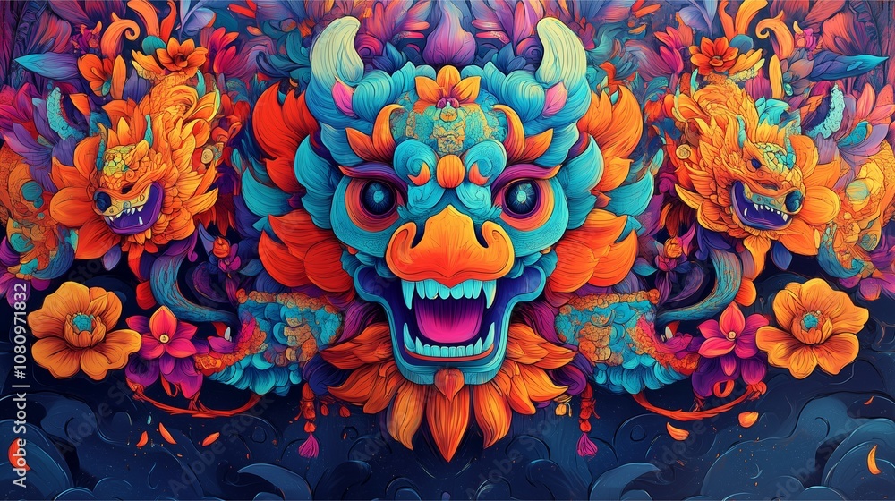 A hyper-realistic, whimsical doodle-style artwork that merges playful, modern doodles with the intricate beauty of traditional Thai art patterns. A hyper-realistic, whimsical doodle-style artwork that merges playful, modern doodles with the intricate beauty of traditional Thai art patterns.