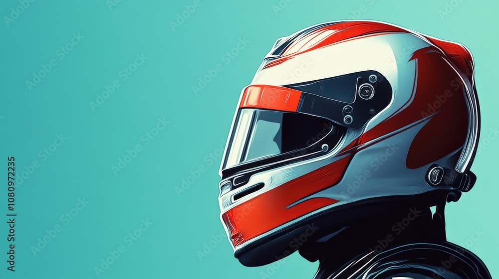 A Close-Up of a Race Car Driver's Helmet A Close-Up of a Race Car Driver's Helmet
