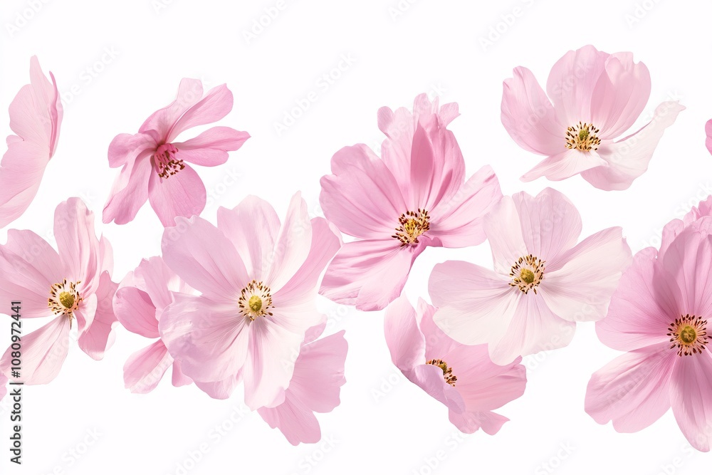 Pink Cosmos Flowers: Delicate Floral Beauty in Bloom Pink Cosmos Flowers: Delicate Floral Beauty in Bloom