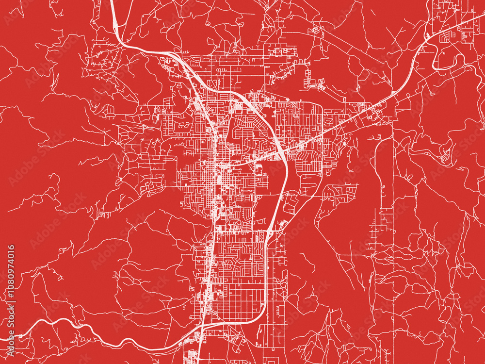 Christmas Map of Carson City Nevada, USA in Snowy White on Festive Red Background. Christmas Map of Carson City Nevada, USA in Snowy White on Festive Red Background.