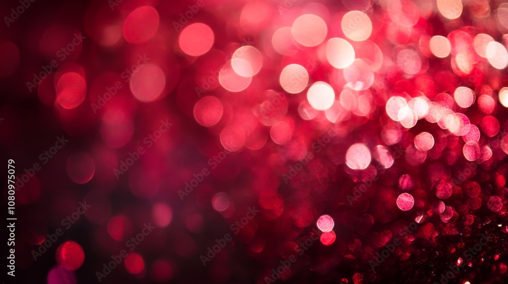 Red Bokeh Lights Abstract Background - Festive and Sparkly Red Bokeh Lights Abstract Background - Festive and Sparkly