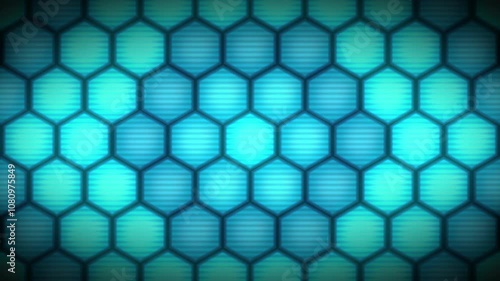 Abstract geometrical hexagon wall lights in a pattern