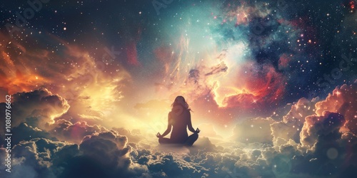 Experience the peaceful ambiance of Meditative Yoga, connecting with cosmic energy for harmony and balance. Embrace tranquility in this serene celestial setting and discover inner peace