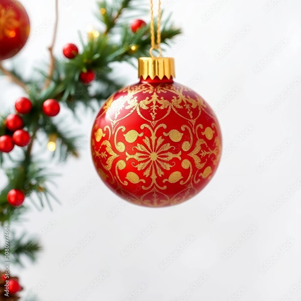 red christmas ball red christmas ball