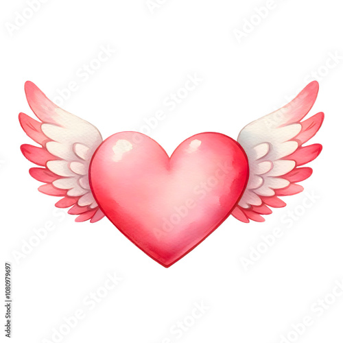 Heart has wings