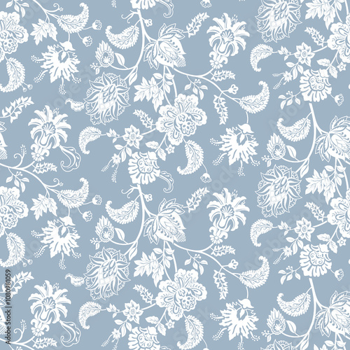Textile and digital seamless pattern
