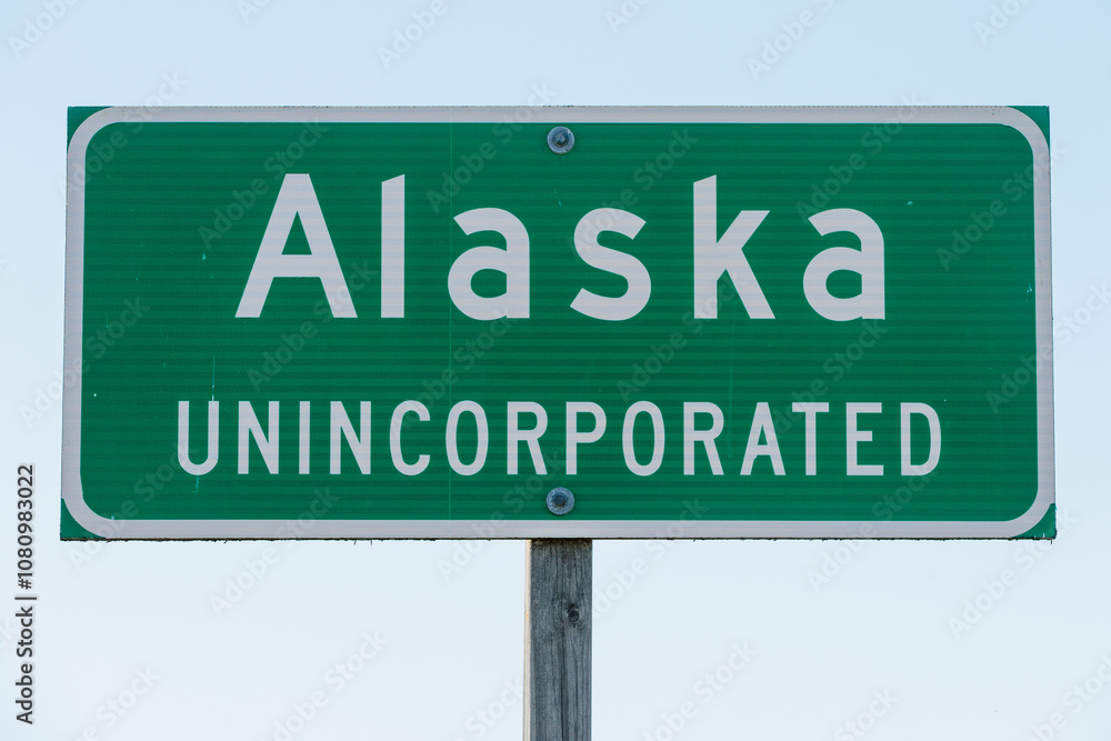 Alaska, Wisconsin, road sign, unincorporated community south of Algoma, Wisconsin - not the state of Alaska! Alaska, Wisconsin, road sign, unincorporated community south of Algoma, Wisconsin - not the state of Alaska!