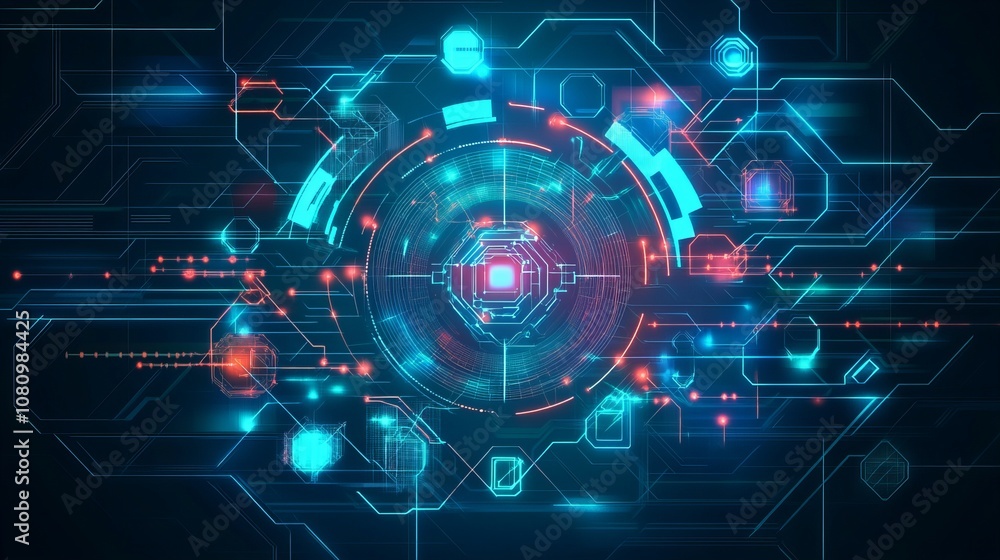 Digital background perfect for tech processes, neural networks, artificial intelligence, data transfer and security, digital storage, multimedia presentations, scientific studies, education Digital background perfect for tech processes, neural networks, artificial intelligence, data transfer and security, digital storage, multimedia presentations, scientific studies, education