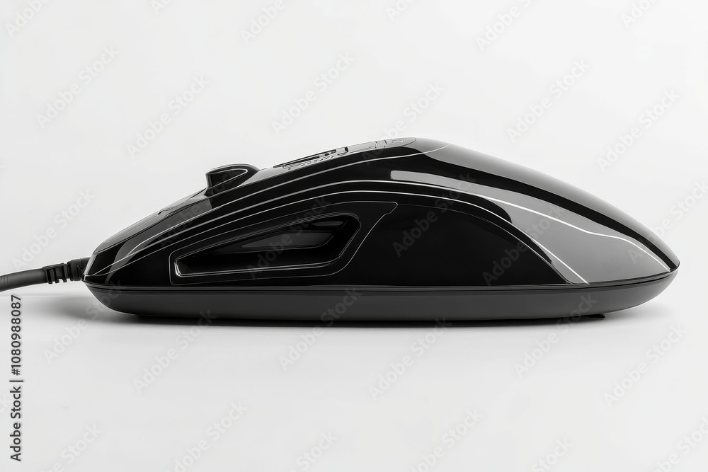 Black cordless vacuum cleaner on white background. Black cordless vacuum cleaner on white background.