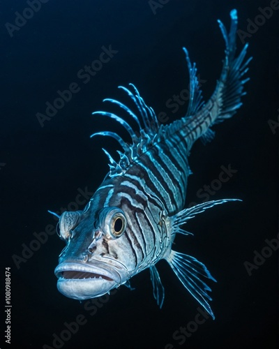 Ribbon sawtail fish (Idiacanthus fasciola)