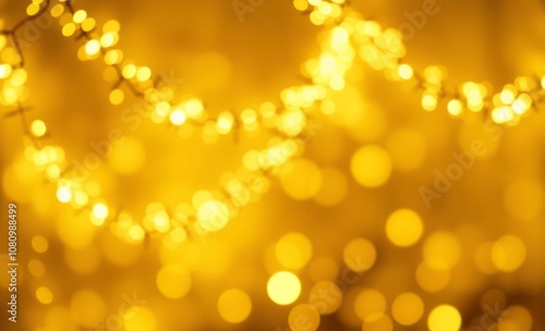 Christmas golden glowing background with defocused garlands and bokeh lights christmas golden glowing holiday christmas backdrop professional studio photography 