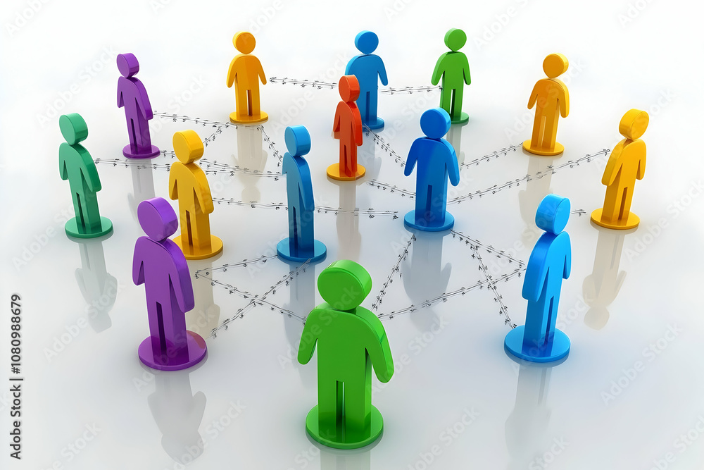 Connecting People Online: Social Network Digital Concept Connecting People Online: Social Network Digital Concept