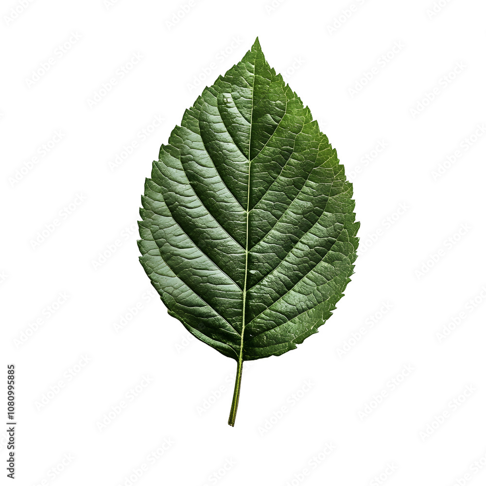 Fototapeta premium green leaf isolated on white background