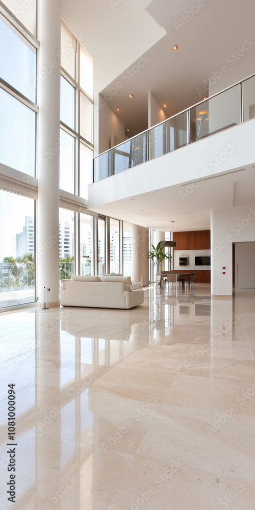 Bright and Spacious Modern Apartment for Sale Featuring Clean Lines and Sleek Furniture in a Desirable Urban Location