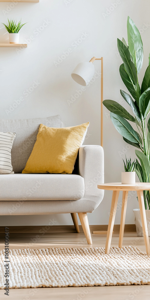 Bright and Inviting Living Room Staged for an Open House, Showcasing Comfortable Furniture and Natural Light for a Welcoming Ambiance