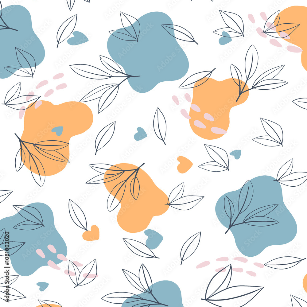 Naklejka premium Textile and digital seamless pattern