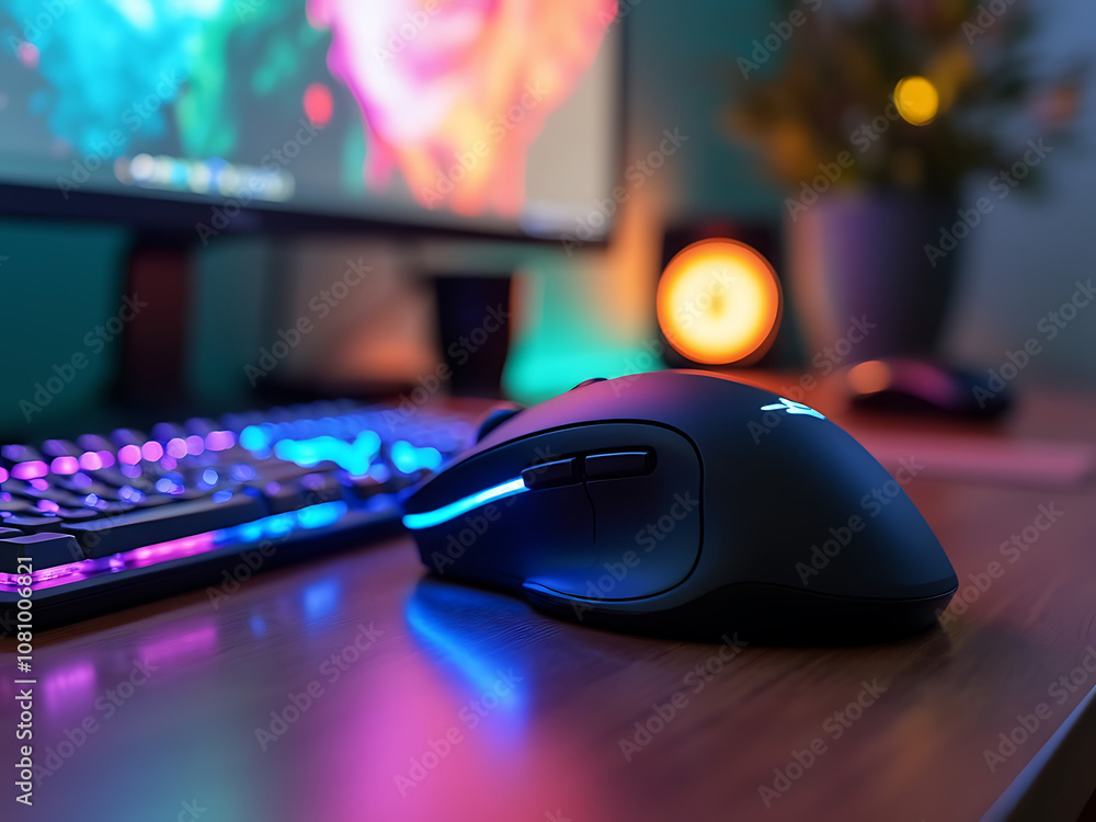 High-Quality Stock Photo of a Computer Mouse on a Table High-Quality Stock Photo of a Computer Mouse on a Table