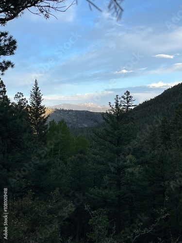 Distant mountains in colorado