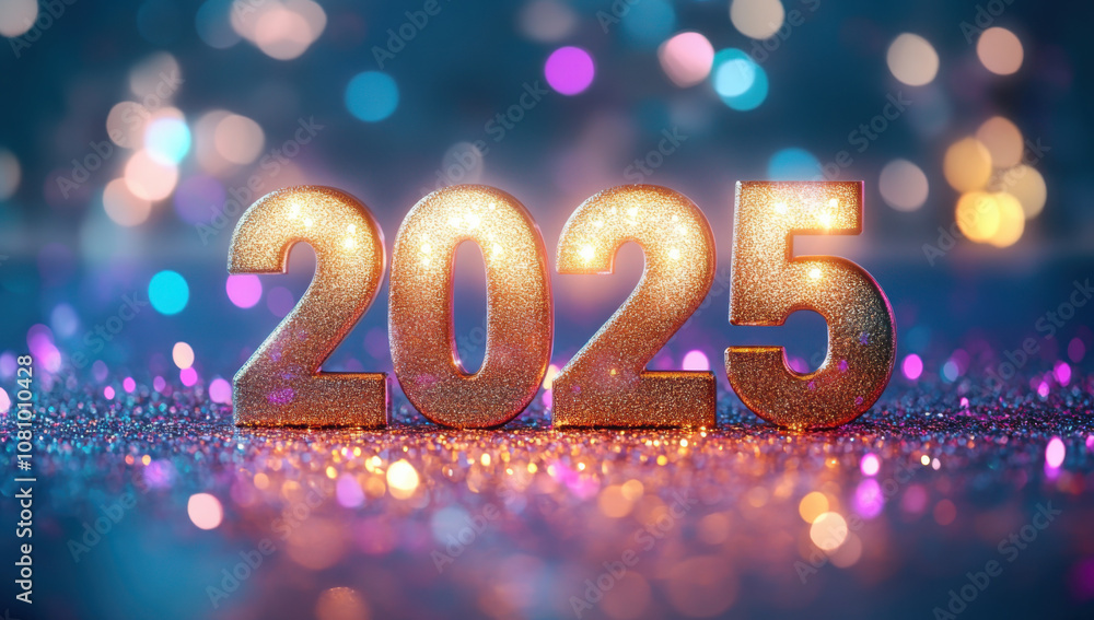 Happy new year 2025 with copy space Happy new year 2025 with copy space
