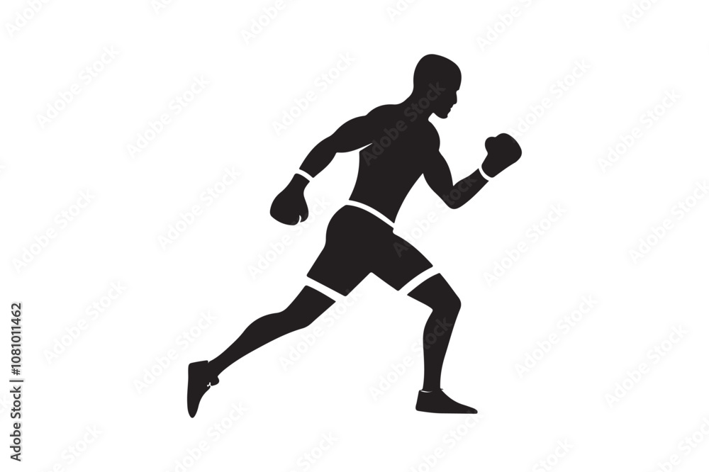 Boxing silhouette vector bundle illustration, Boxing silhouette Boxing silhouette vector bundle illustration, Boxing silhouette