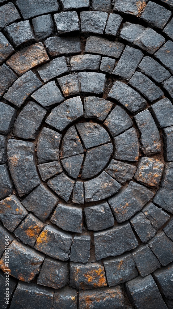 Circular Stonework Pattern - A Masterpiece of Architectural Design Circular Stonework Pattern - A Masterpiece of Architectural Design