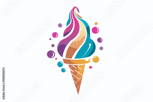 Artisan Ice Cream Scoop with Creamy Texture, Gourmet Flavors, Colorful Toppings, and Refreshing Frozen Dessert for Summer Treats and Sweet Indulgence