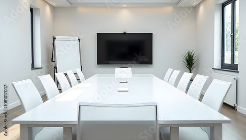 A High-Tech Futuristic conference and Boardroom Equipped with full furnished and Advanced Audio-Visual Aids for Seamless Presentations.