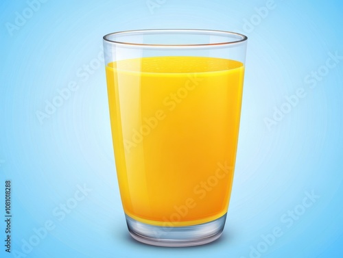 Fresh Orange Juice in Glass