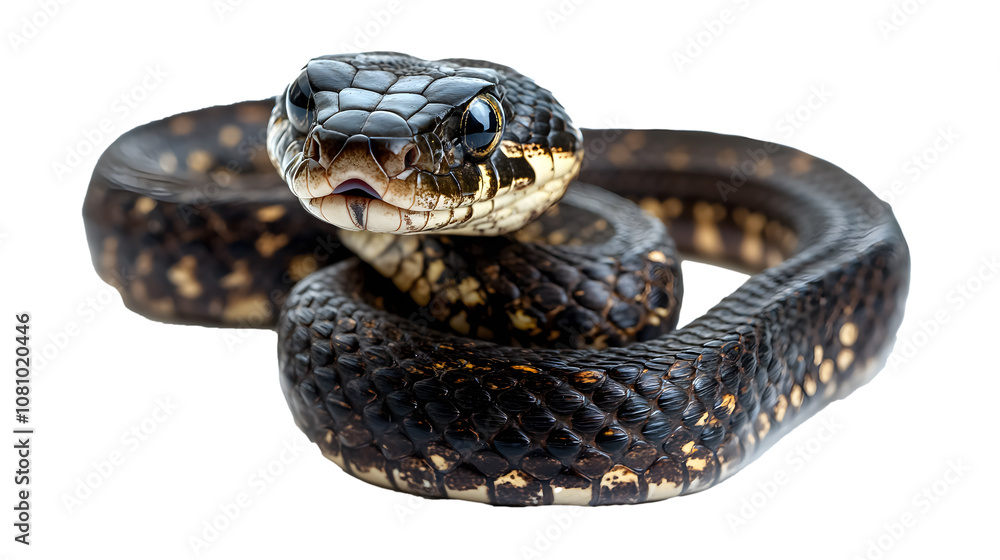 Obraz premium Snake on a transparent background. isolated background.