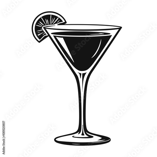 Cosmopolitan cocktail icon.
