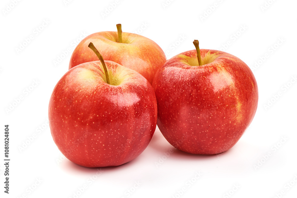 Fresh red apples, isolated on white background. Fresh red apples, isolated on white background.