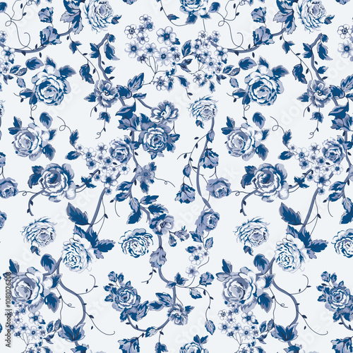 Textile and digital seamless pattern design