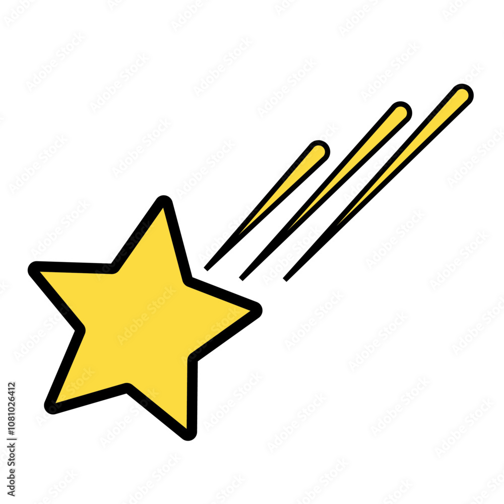 Star icon, golden star, shooting star, Christmas star, space, Christmas icon, merry christmas, star with black stroke Star icon, golden star, shooting star, Christmas star, space, Christmas icon, merry christmas, star with black stroke