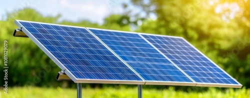 Close-up of solar panels installed on a roof, capturing sunlight.