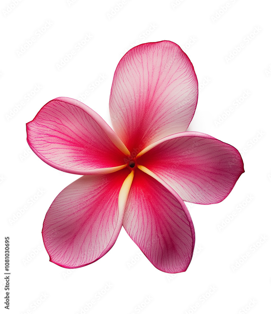 Fototapeta premium Plumeria flower isolated on a white background