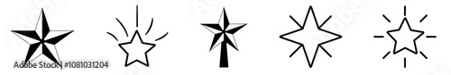 Star icon, christmas stars, black christmas star, black and white, star, shooting star, religious star, star icons, black icons