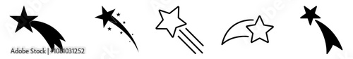 Star icon, christmas stars, black christmas star, black and white, star, shooting star, religious star, star icons, black icons