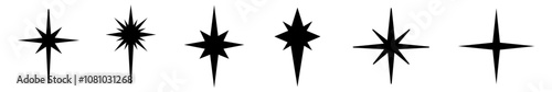 Star icon, christmas stars, black christmas star, black and white, star, shooting star, religious star, star icons, black icons