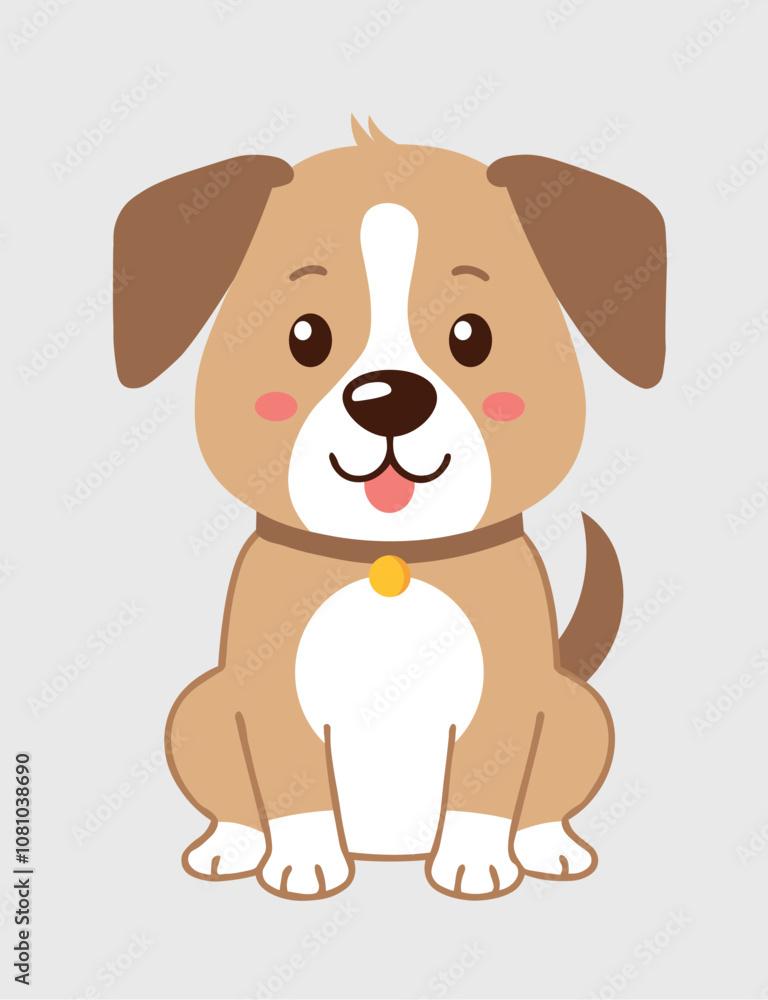 cute dog vector illustration